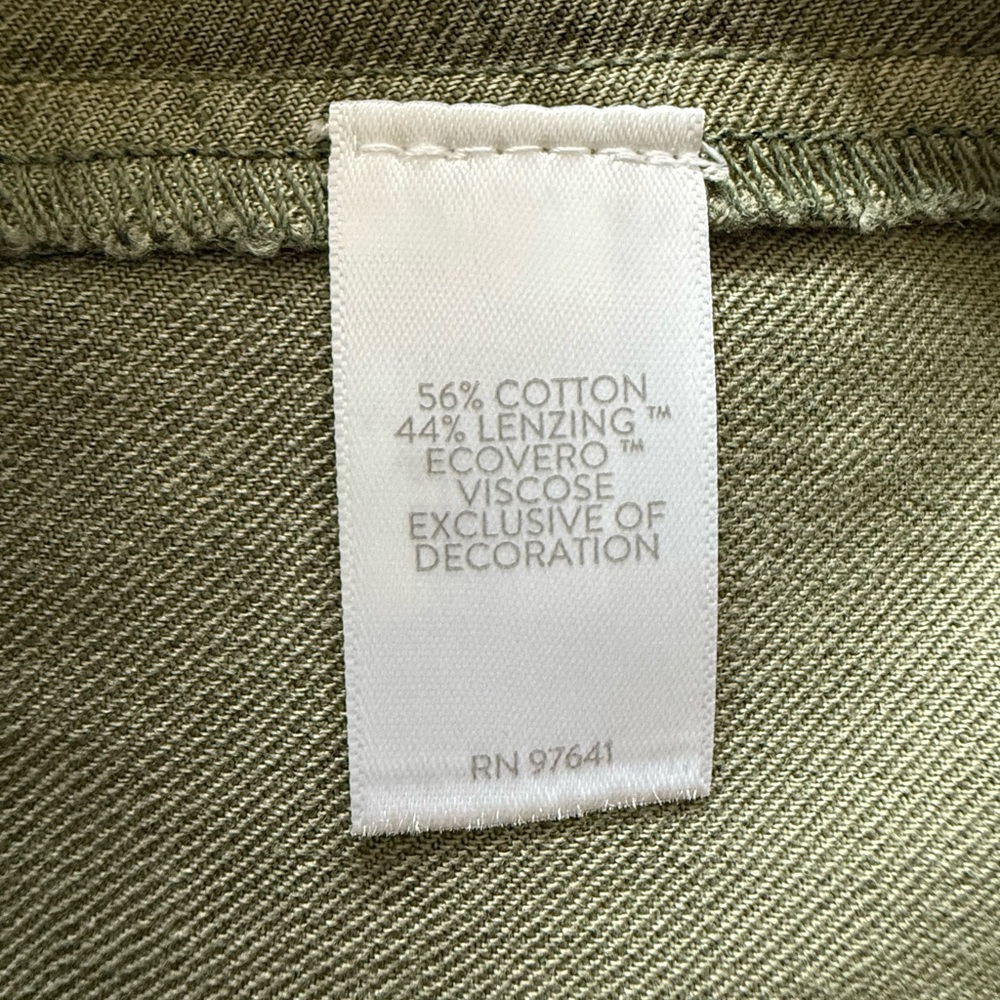 NWT J.Jill Oliver green jacket with rhinestone detail - Picture 11 of 11